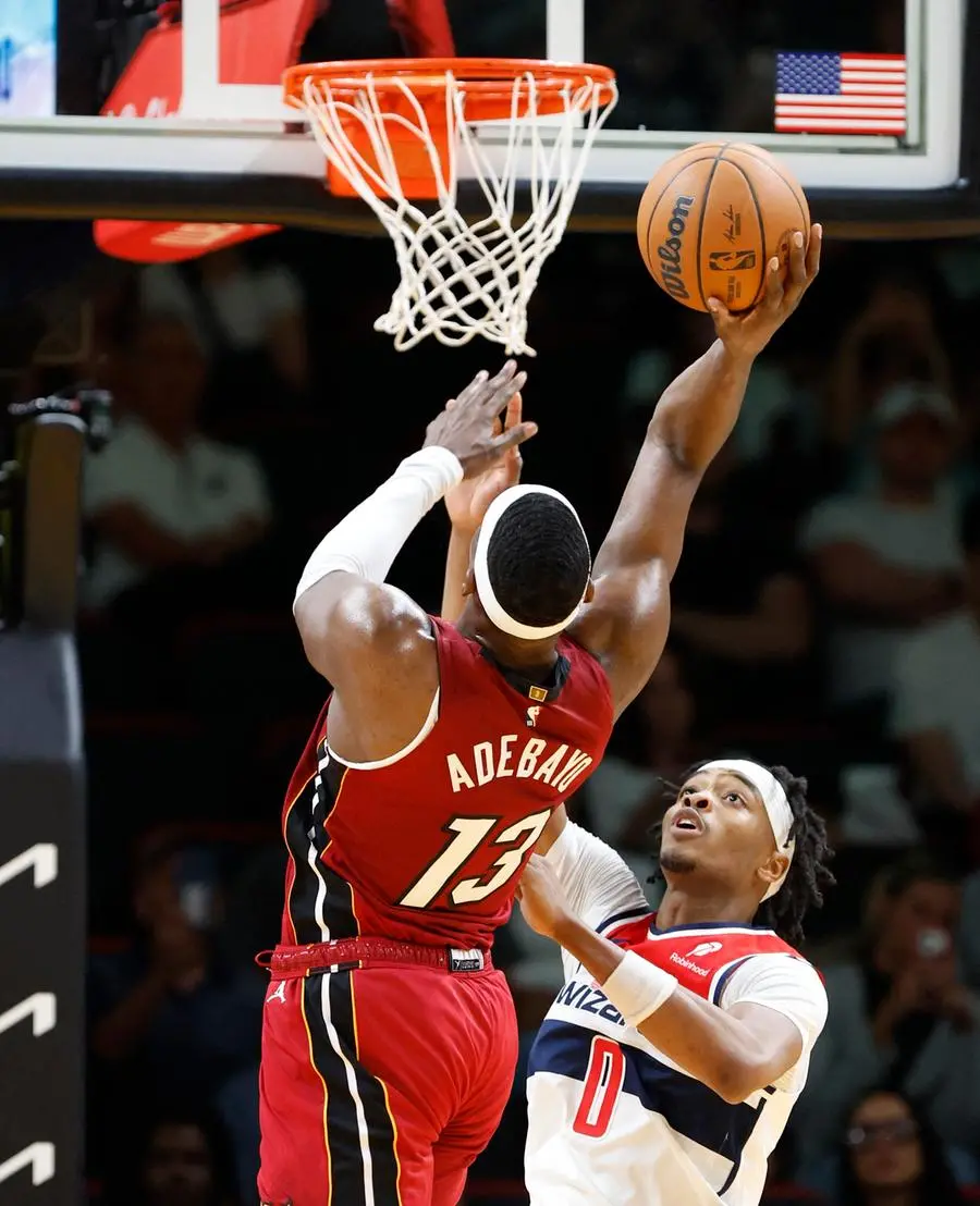 2 degli 83 punti segnati dal centro dei Miami Heat (Reuters)