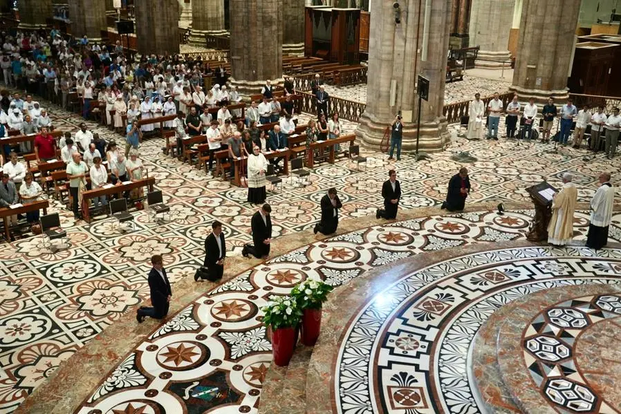 Un momento della celebrazione