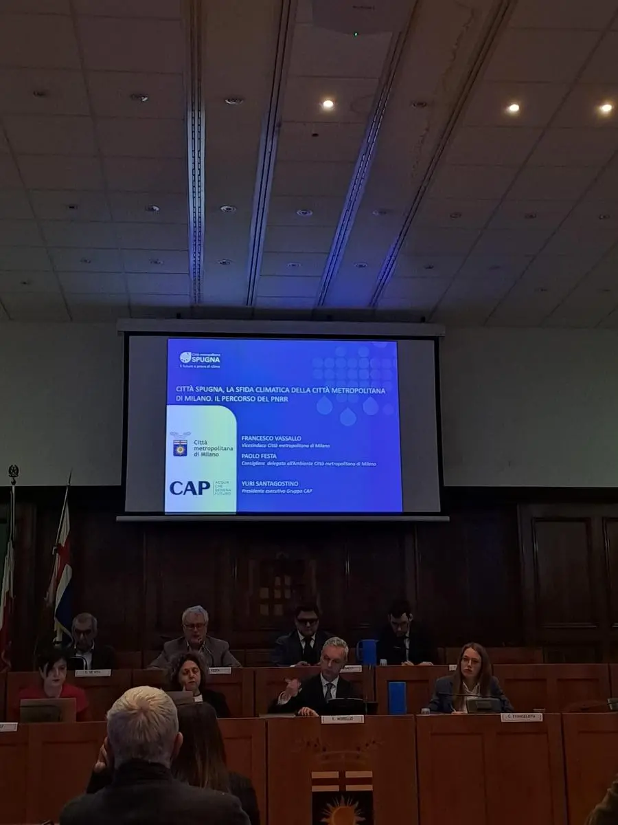 A moment from the conference in Milan.