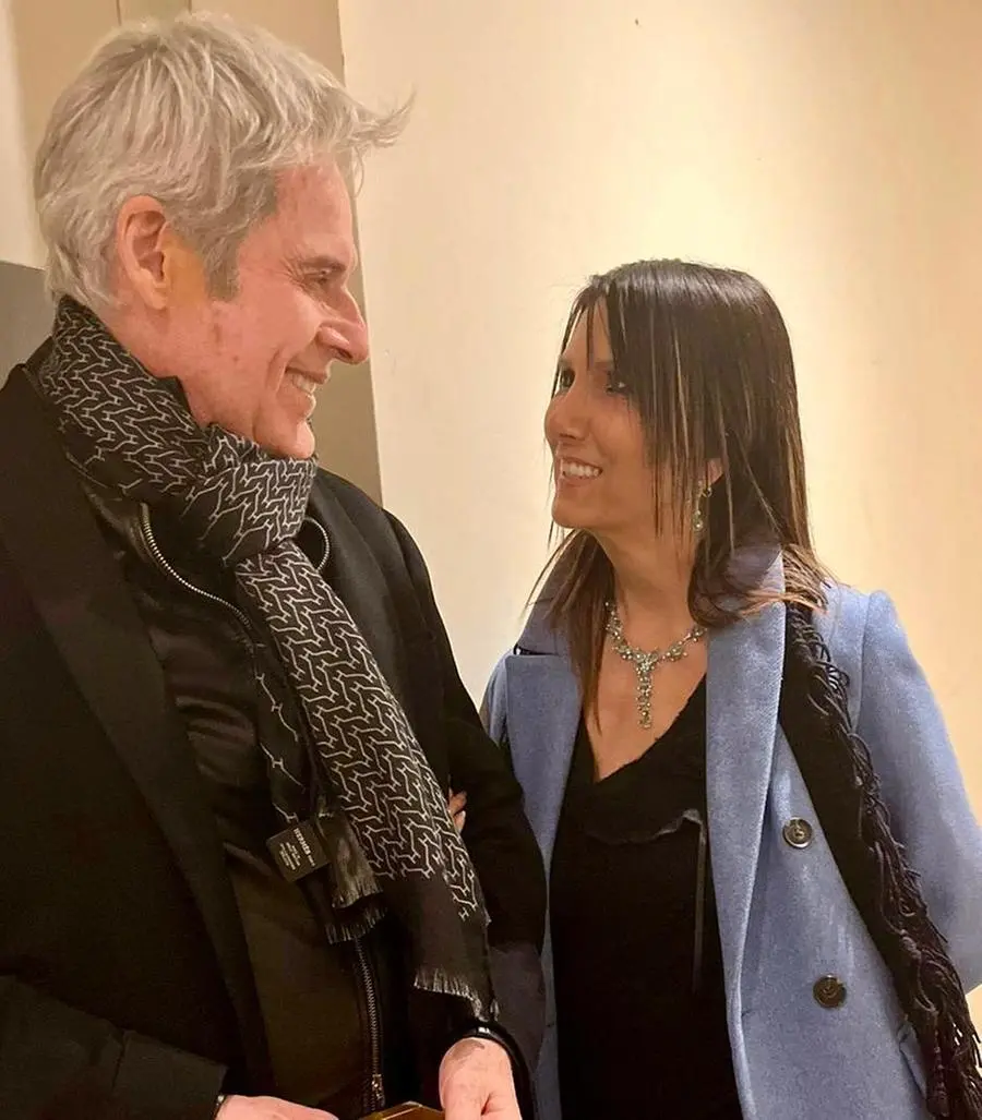 Maria Francesca con Claudio Baglioni, con cui ha collaborato al 64° Zecchino d’Oro (2021).