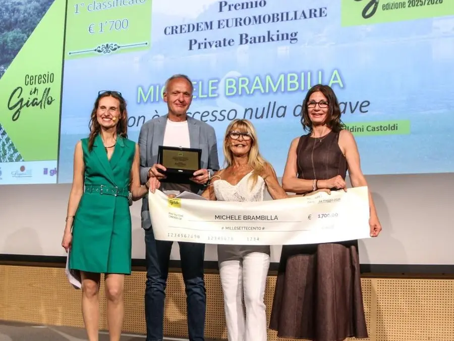 “Ceresio in Giallo”, il noir che racconta l’Italia. Vince Michele Brambilla