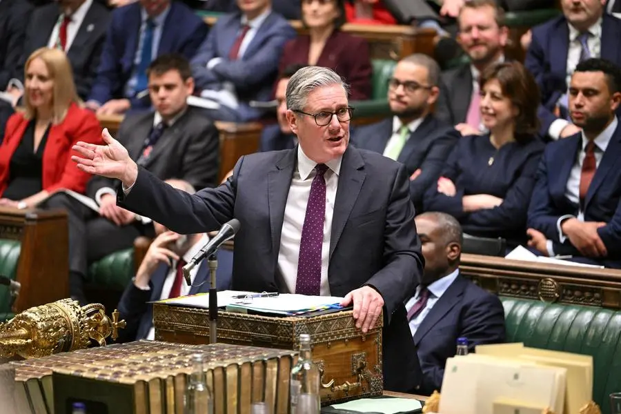 Britain's Prime Minister Keir Starmer speaks during the Prime Minister's Questions at the House of Commons in London, Britain, December 17, 2025. © House of Commons/Handout via REUTERS THIS IMAGE HAS BEEN SUPPLIED BY A THIRD PARTY. MANDATORY CREDIT. IMAGE MUST NOT BE ALTERED.