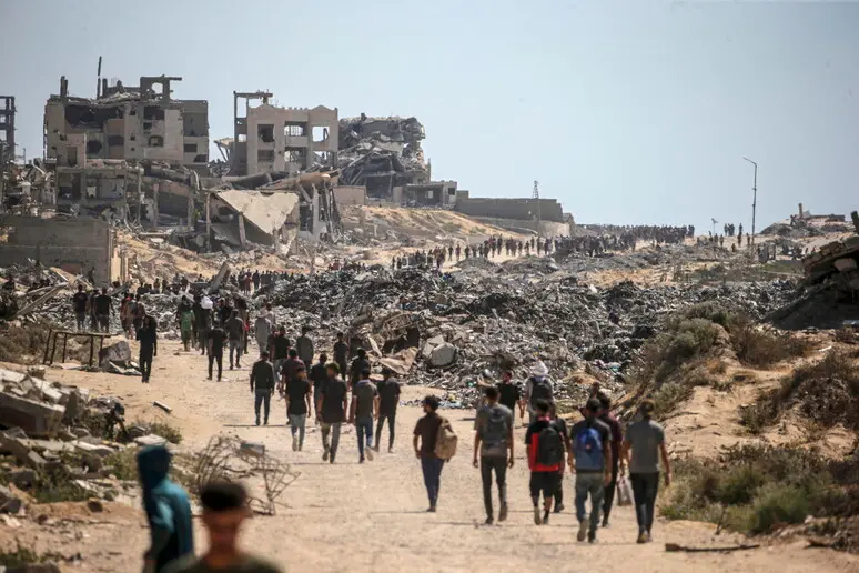 La devastazione nella Striscia di Gaza