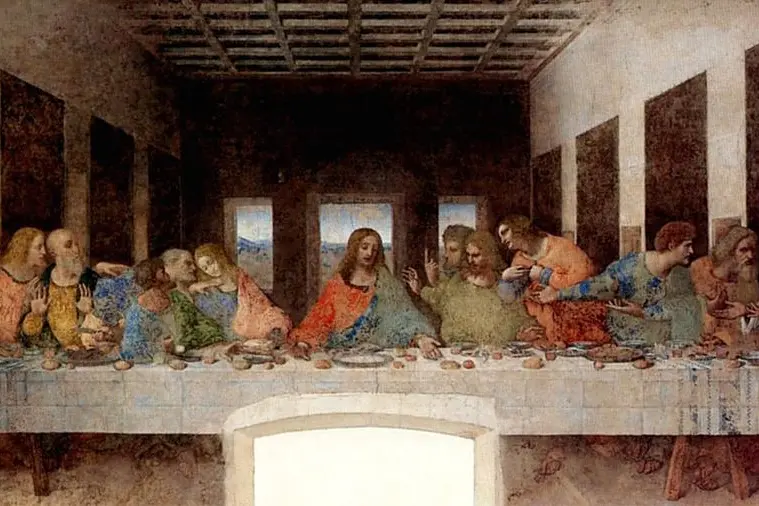 Leonardo da Vinci, Ultima Cena, 1494-98, Refettorio del Convento di Santa Maria delle Grazie, Milano