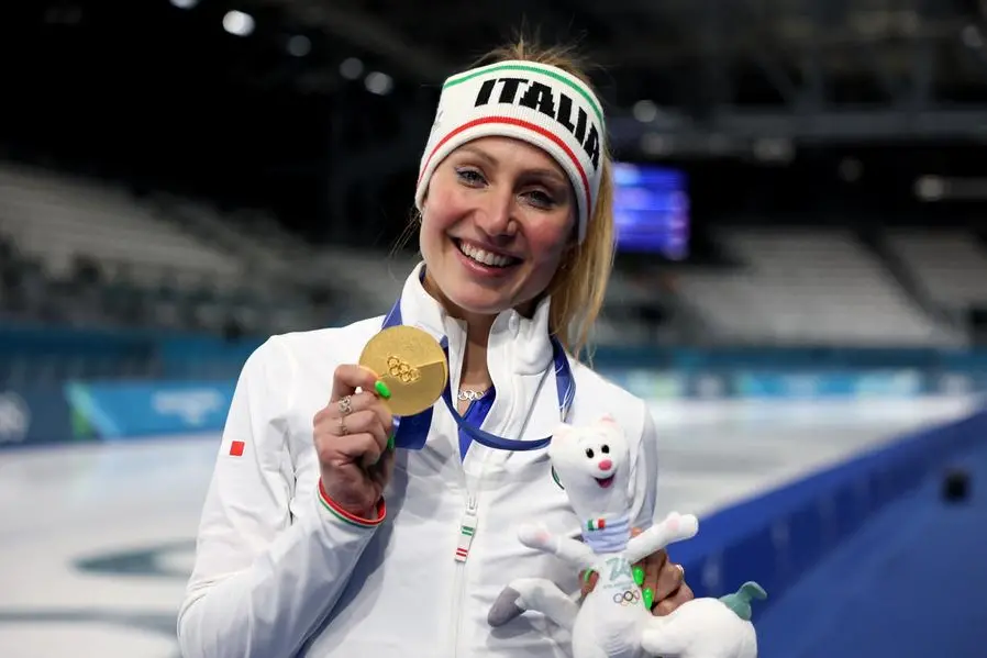Milano Cortina 2026 Francesca Lollobrigida oro nei 3mila ghiaccio velocit\\u00E0 , REUTERS