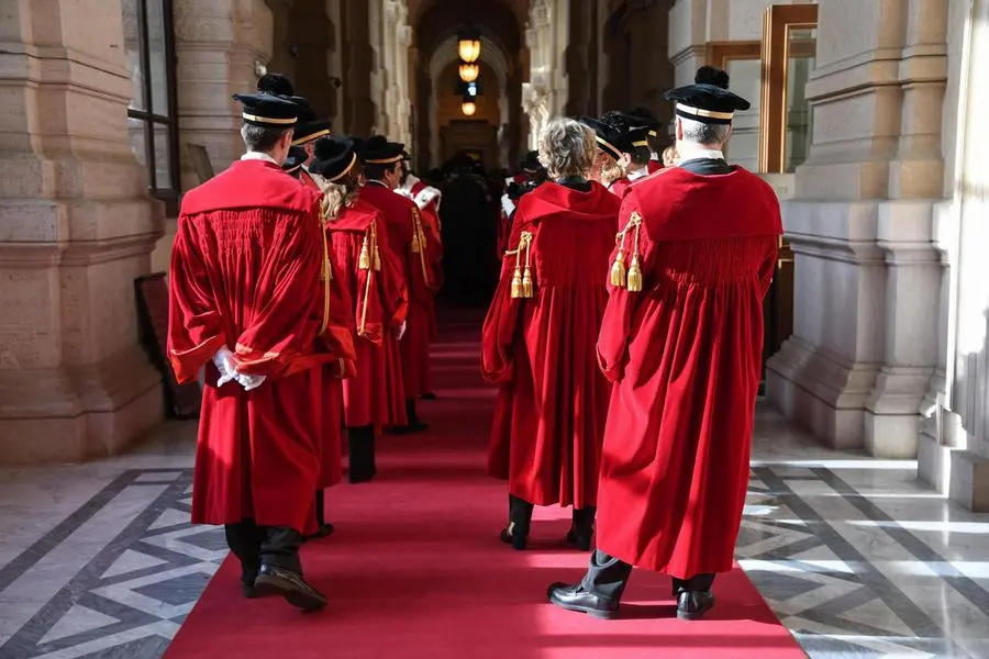 Un momento dell\\'inaugurazione dell\\'Anno Giudiziario presso la Corte di Cassazione, Roma , ANSA