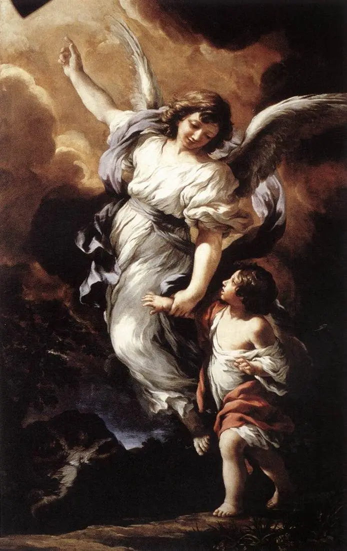 Pietro da Cortona, Angelo custode, 1656, Galleria Nazionale d’Arte Antica, Palazzo Barberini, Roma