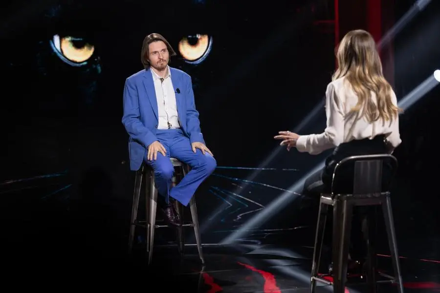 Raffaele Sollecito, ospite di \"Belve Crime\", condotto Francesca Fagnani. , ANSA