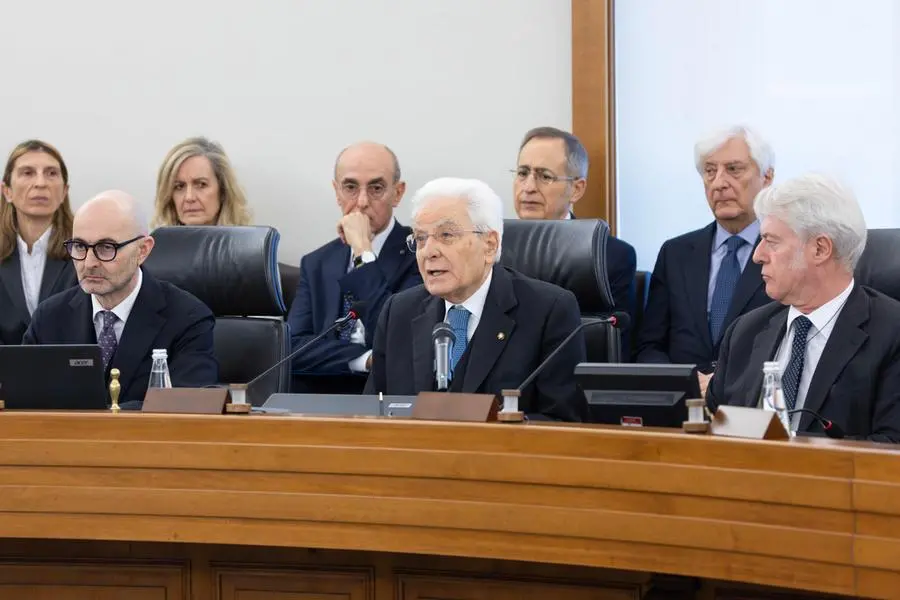 Il Presidente Sergio Mattarella presiede l'Assemblea plenaria straordinaria del Consiglio Superiore della Magistratura, Roma, 18 febbraio 2026 ANSA / Francesco Ammendola - Ufficio per la Stampa e la Comunicazione della Presidenza della Repubblica ++FOTO DIFFUSA DALL'UFFICIO STAMPA - USARE SOLO PER ILLUSTRARE OGGI LA NOTIZIA INDICATA NEL TITOLO - NON ARCHIVIARE – FOTO NON IN VENDITA - DA USARE SOLO PER FINI GIORNALISTICI - NPK+++