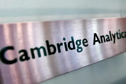 Cambridge Analytica's sign at their offices in London, Britain, 21 March 2018. Britain's Information Commissioner Elizabeth Denham has applied for a warrant to search the offices of 'Cambridge Analytica', which is accused of using the personal data of 50 million Facebook members for its own campaigns during the US presidential elections in 2016 and Brexit referendum. ANSA/ANDY RAIN