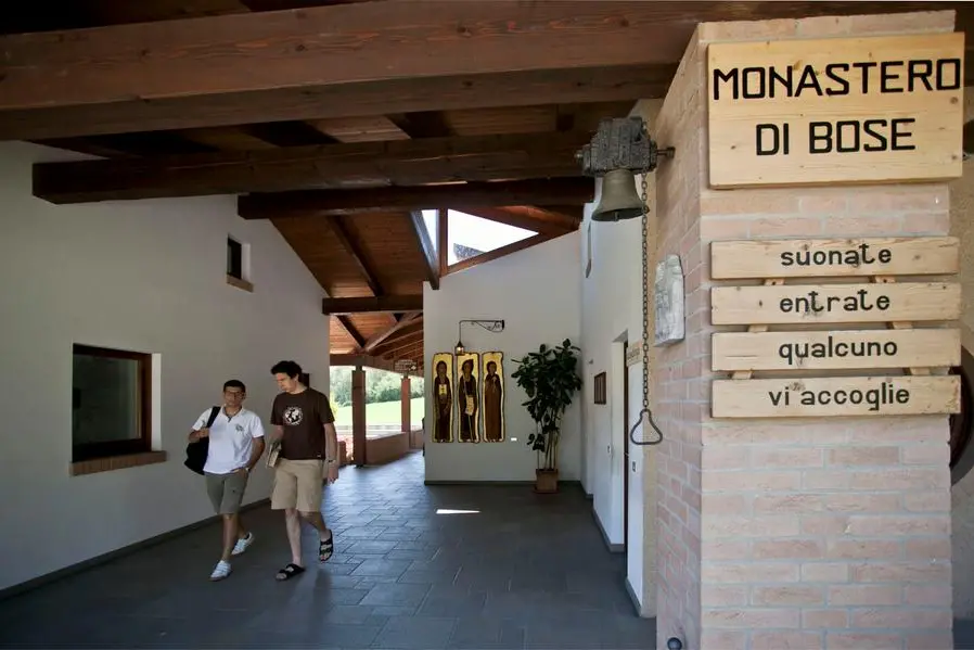L'ingresso della comunità monastica di Bose