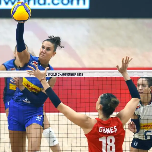 Anna Danesi in azione nella finale mondiale 2025 in Thailandia (Epa).
