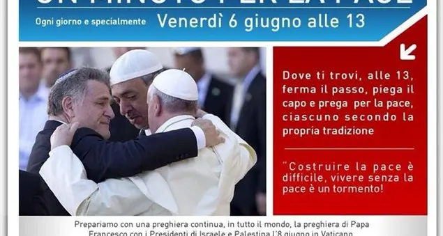 Tutti in preghiera con Peres e Mahmoud Abbas