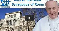 Diretta video: papa Francesco visita la sinagoga di Roma
