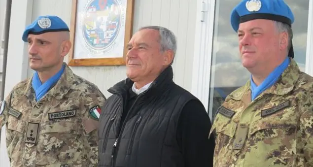 Il Natale di Grasso coi soldati in Libano