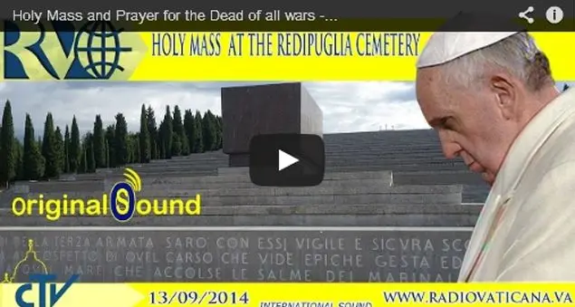 Diretta video: Santa Messa al Sacrario Militare di Redipuglia
