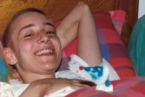 Un'immagine di Chiara Badano durante la malattia
