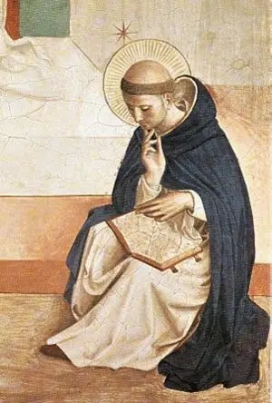 Beato Angelico, San Domenico di Guzmán, XV secolo. L’opera raffigura il fondatore dell’Ordine dei Frati Predicatori, nato in Castiglia nel 1170 e morto a Bologna nel 1221