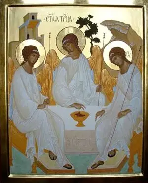 Un'icona della Santissima Trinità