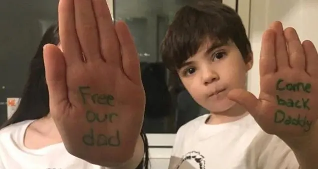 Caro Papa, aiutaci a far liberare il nostro papà