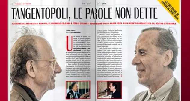 Mani pulite, 25 anni dopo Gherardo Colombo incontra Sergio Cusani