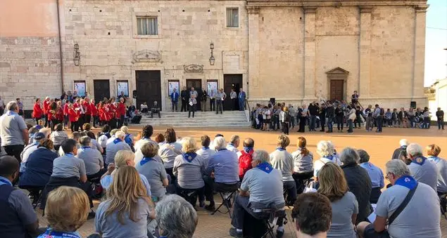 Alla Festa del Masci a Spoleto, intervista a Franco Nerbi, 85 anni, veterano degli scout