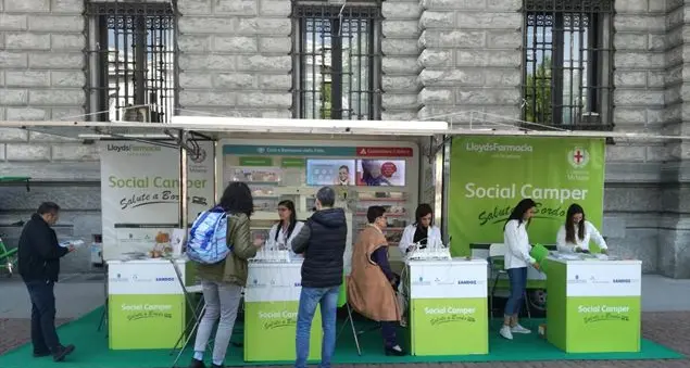 Il camper della salute in viaggio tra Milano e altre città