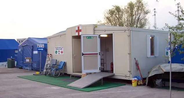 L'Associazione Nazionale Alpini schiera il suo ospedate da campo a Bergamo