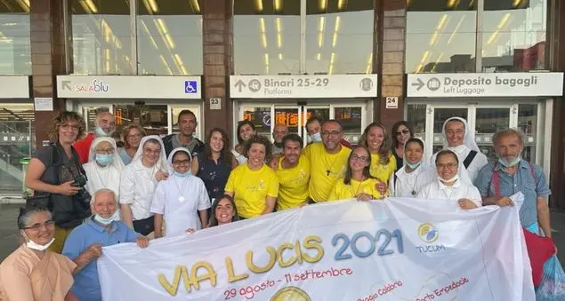 I giovani della Via lucis in cammino per 4.000 chilometri