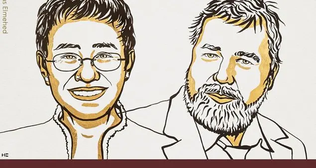 Il Nobel per la pace premia il giornalismo coraggioso