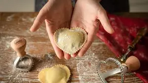 Ravioli a forma di cuore