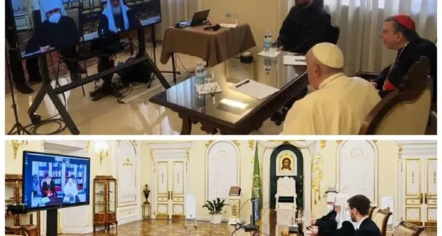 Ucraina, «spazio al negoziato, si arrivi a una pace giusta»: colloquio tra il Papa e Kirill