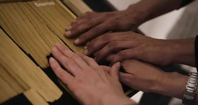 Il nero di Burri accessibile anche ai non vedenti