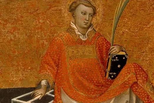 San Lorenzo (225-258), diacono della Chiesa di Roma e martire durante la persecuzione dell\\u2019imperatore Valeriano. Nato probabilmente a Huesca o Valencia, fu ucciso a Roma il 10 agosto 258