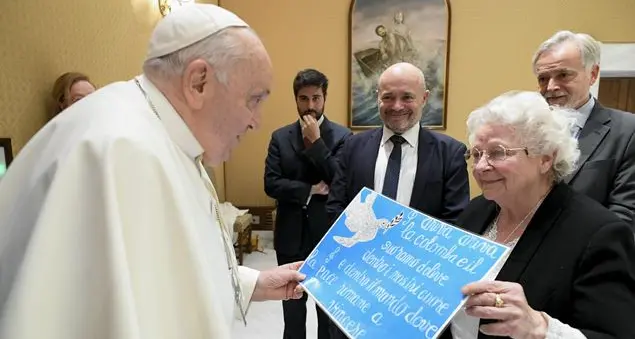 La sorella di padre Jacques Hamel ricevuta da papa Francesco