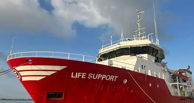 In missione con Emergency, prima giornata sulla nave Life support: esercitazioni prima di partire