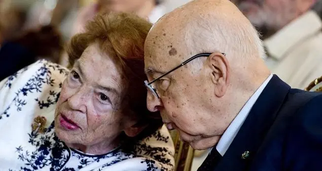 Addio a Clio, vedova di Napolitano