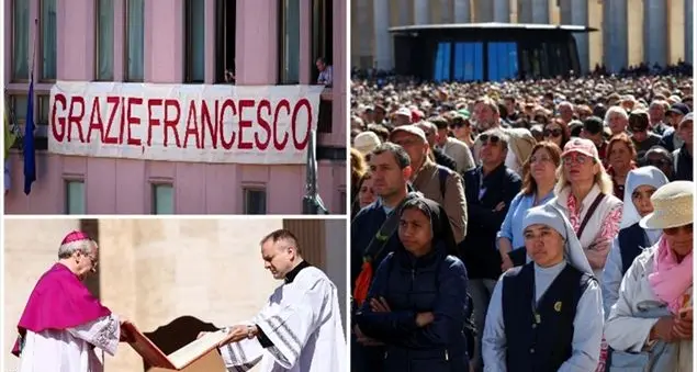 Lacrime, sobrietà, \"grazie\". L'addio di popolo che a Francesco sarebbe piaciuto