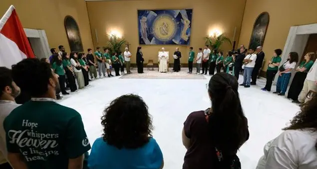 E papa Leone consola gli amici della ragazza egiziana morta nel pellegrinaggio