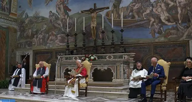 Leone e Carlo, preghiera insieme dopo 500 anni