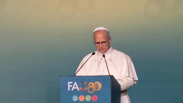Il Papa alla Fao: «No alla fame come strumento di guerra»