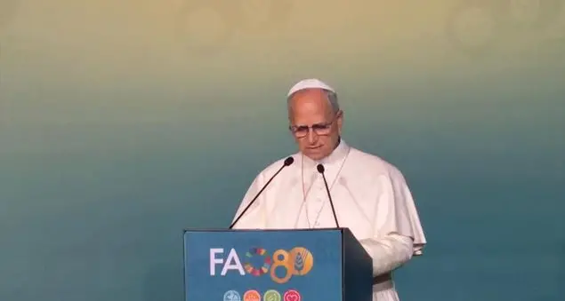 Il Papa alla Fao: «No alla fame come strumento di guerra»