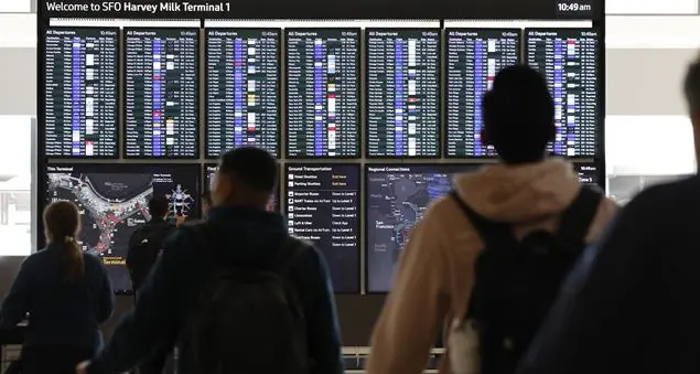 Traffico aereo paralizzato, è caos nei cieli americani