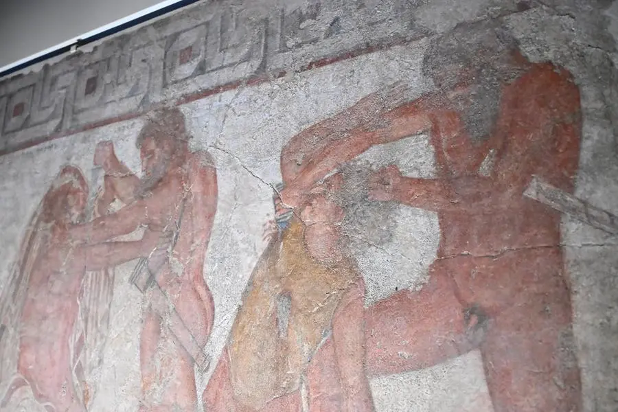 La Tomba Fran\\u00E7ois al Museo nazionale etrusco di Villa Giulia, a Roma.
