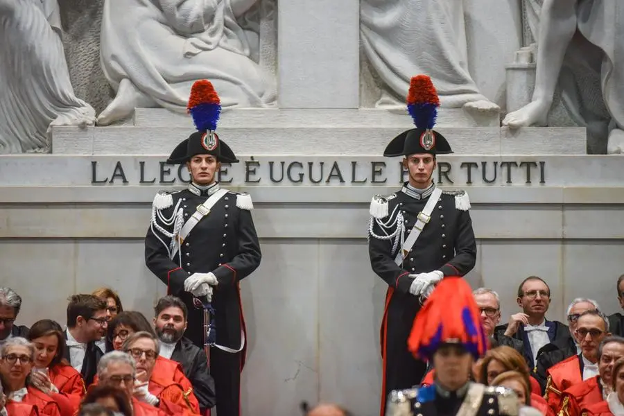 Cerimonia di inaugurazione dell’anno giudiziario della Corte d’Appello al Tribunale di Milano, Milano 31 Gennaio 2026 ANSA/MATTEO CORNER