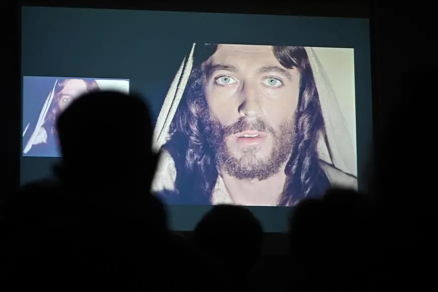 Robert Powell nei panni di Ges\\u00F9 nel kolossal di Franco Zeffirelli , ANSA