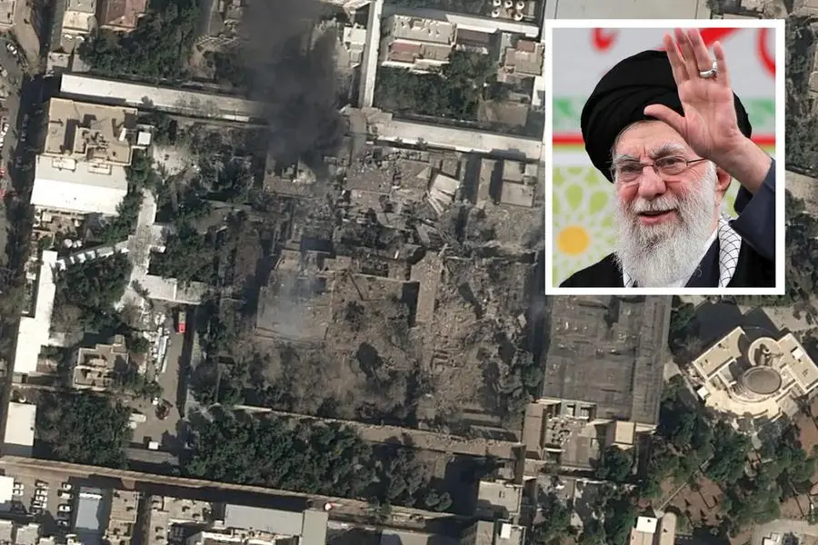 In the combo, the residence of the Supreme Leader of Iran Ali Khamenei destroyed in Israeli attacks, Tehran, 28 February 2026, ANSA/Telegram/VahidOnline +++ ATTENTION: ANSA DOES NOT OWN THE RIGHTS OF THIS PHOTO WHICH CANNOT BE PUBLISHED WITHOUT THE AUTHORIZATION OF THE SOURCE OF ORIGIN TO WHICH IT IS REFERRED +++ NPK +++