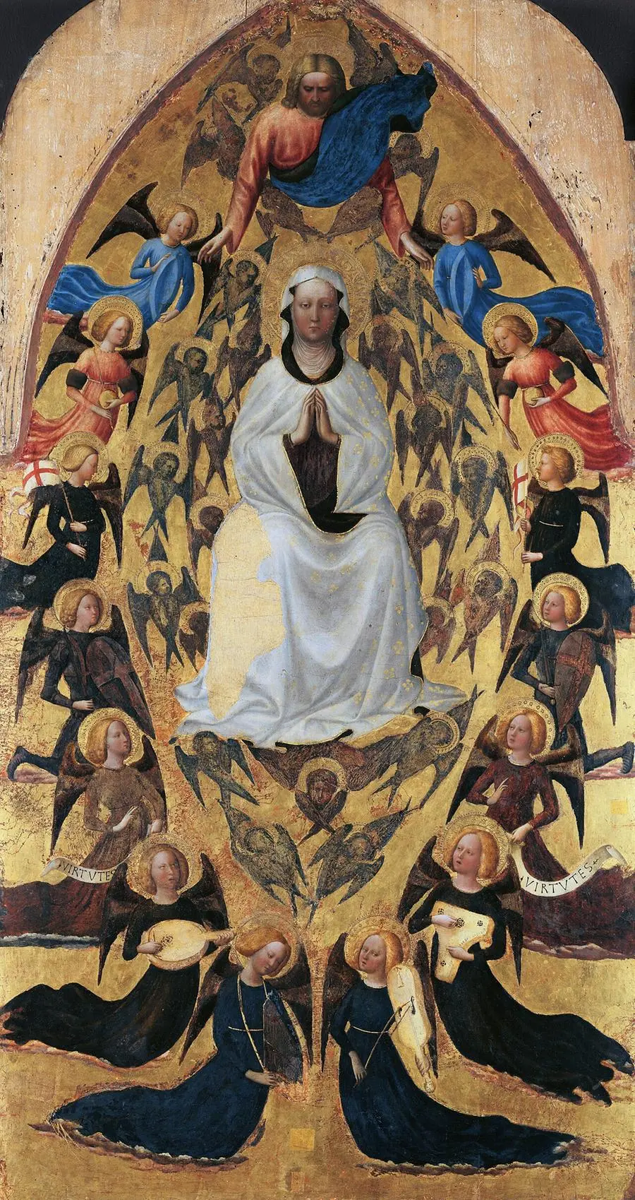 Masolino da Panicale, L’Assunzione della Vergine, 1423-1428. Affresco, Collegiata di Santa Maria Assunta, Castiglione Olona (Varese)