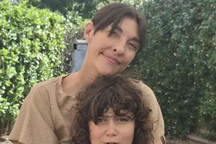Viviana Bucciarelli con il figlio, Carmine