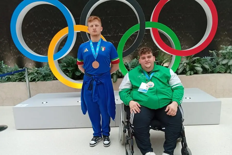 Francesco Domenico e Alessio con leloro medaglie d\\'oro